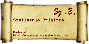 Szalisznyó Brigitta névjegykártya